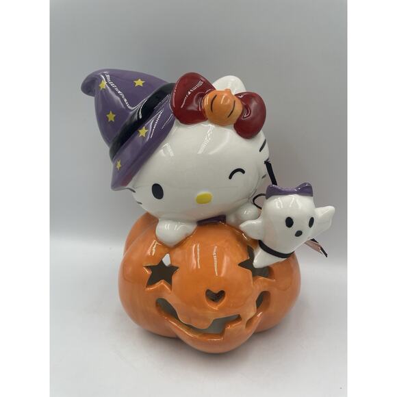 Hello Kitty Ghost On Jack O Lantern By Heather Goldminc NEW-Fast Shipping! - Picture 3 of 9